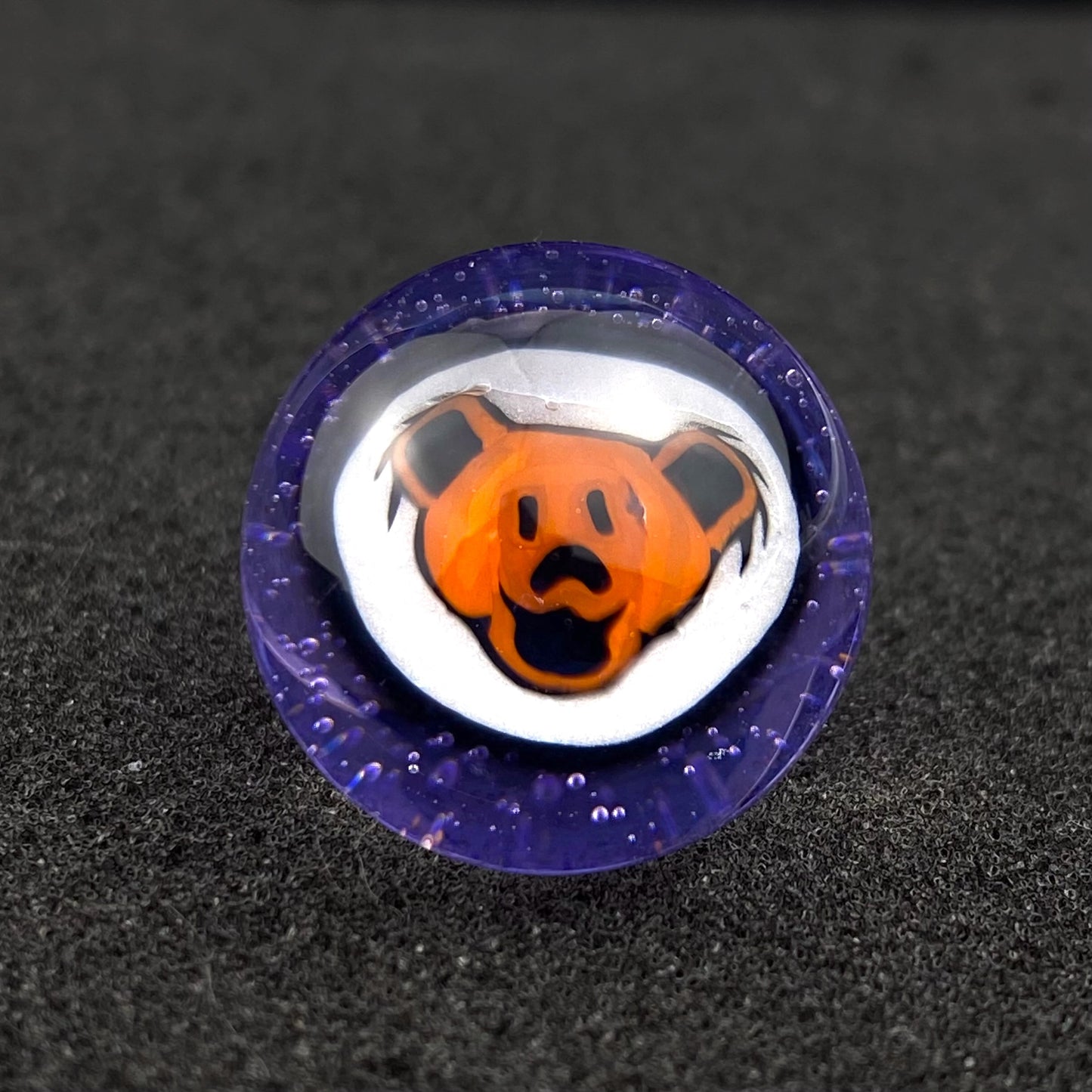 Grateful Dead Dancing Bear Millie Slurper Marble Top by Keys Glass