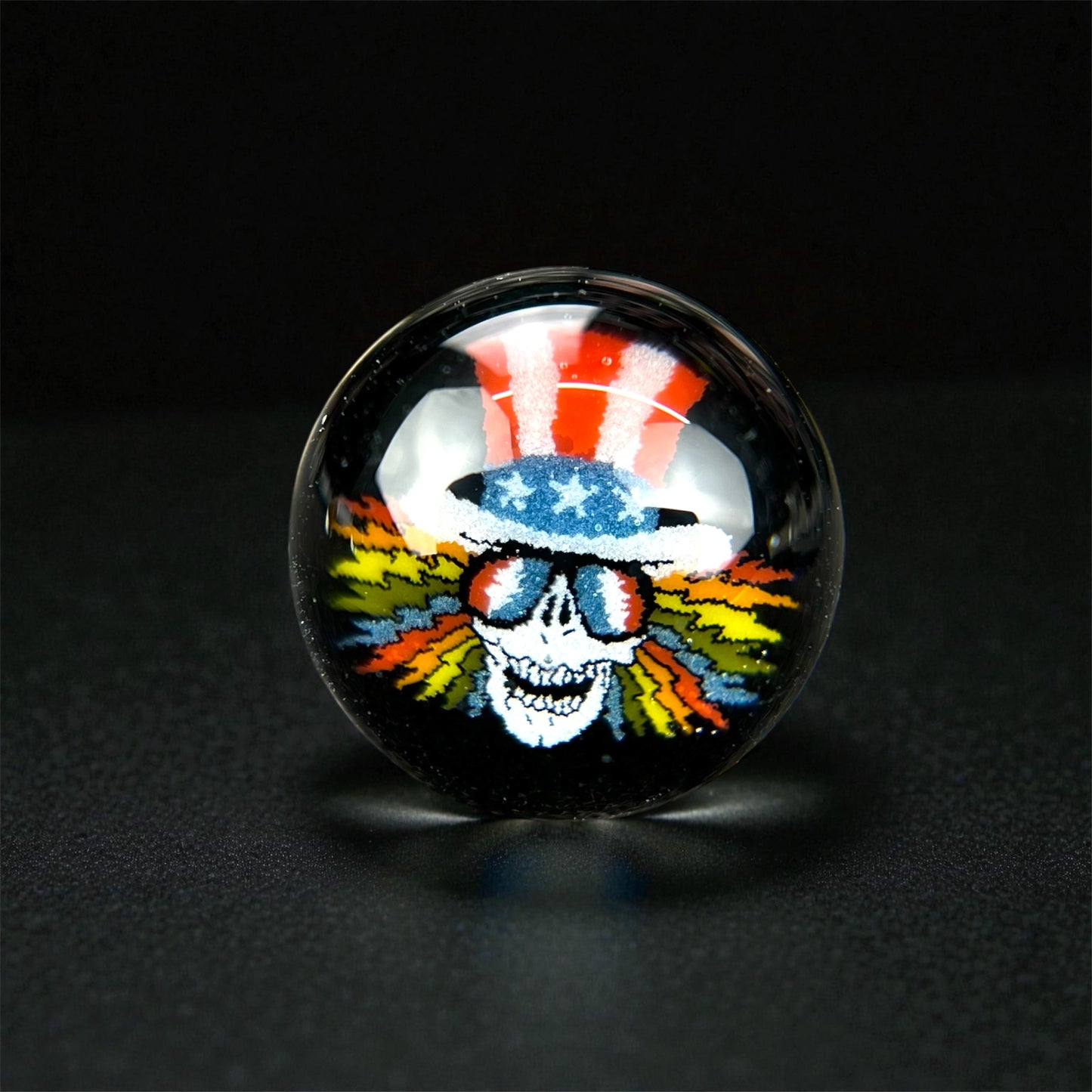 Steven H Glass – Grateful Dead Uncle Sam Millie Valve Marble (12–13mm)