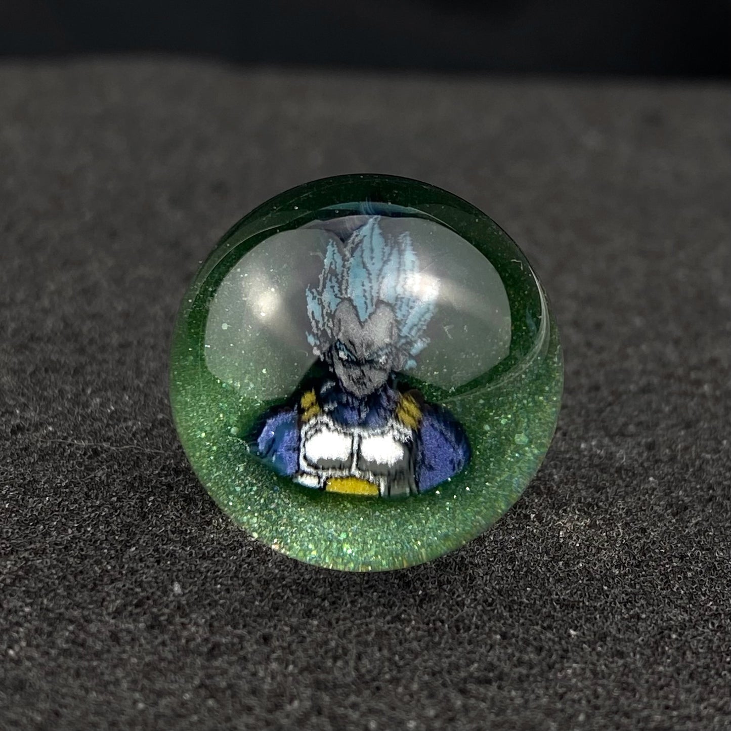 Dragon Ball Z Vegeta Millie Slurper Marble Top by Keys Glass