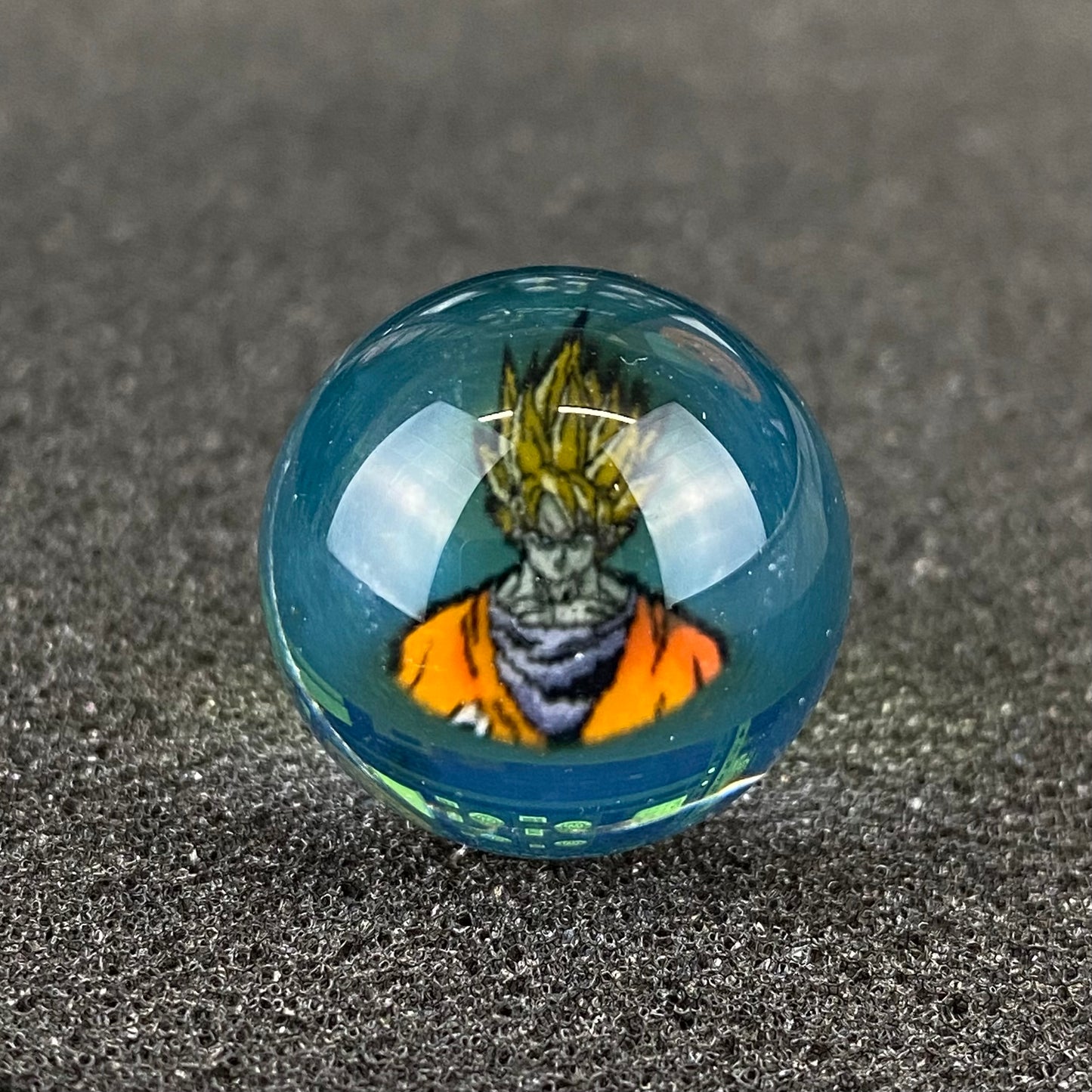 Dragon Ball Z Super Saiyan Goku Marble Top by Keys Glass