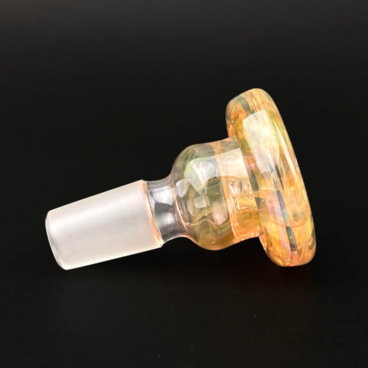 14mm Glass Bowl Slide – Single Hole by The Beardless Menace