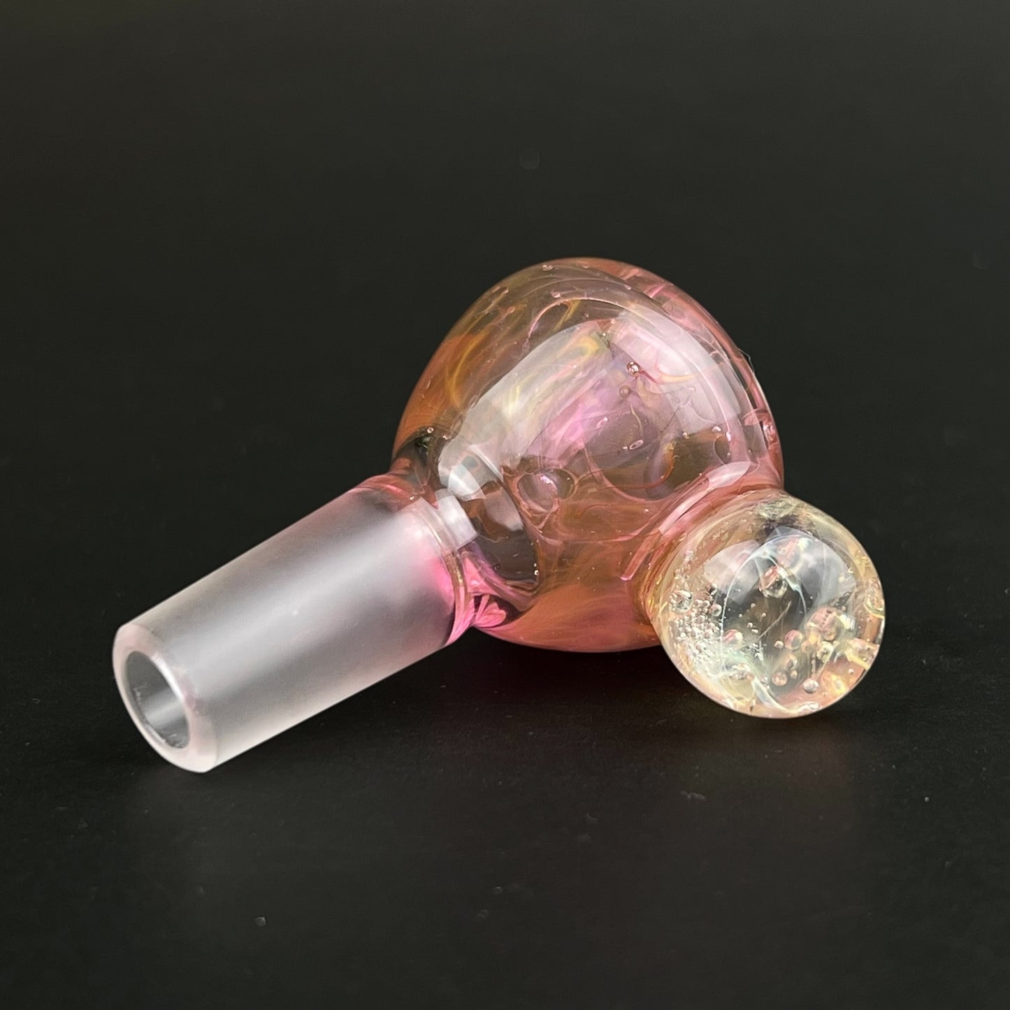 14mm Single Hole Glass Bowl Slide by The Beardless Menace