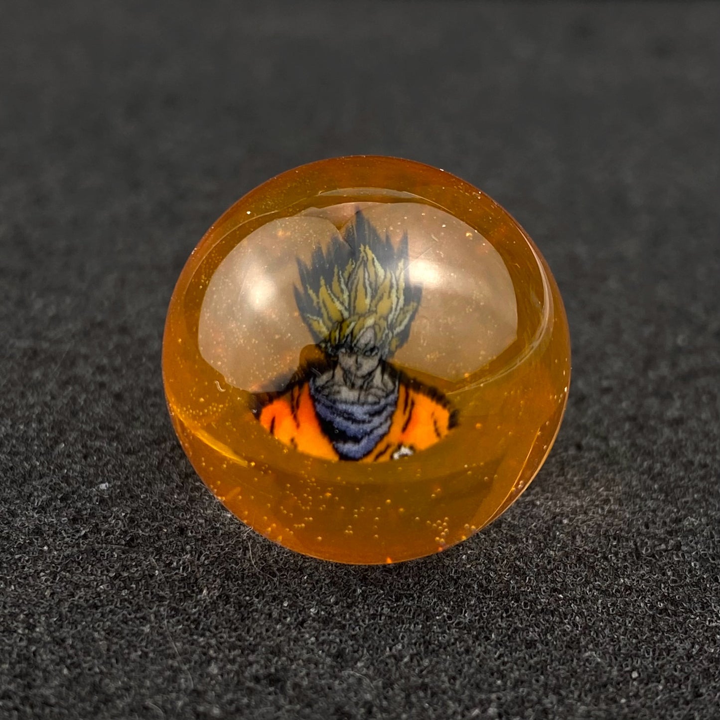 Goku Super Saiyan Dragon Ball Z Millie Slurper Marble Top by Keys Glass