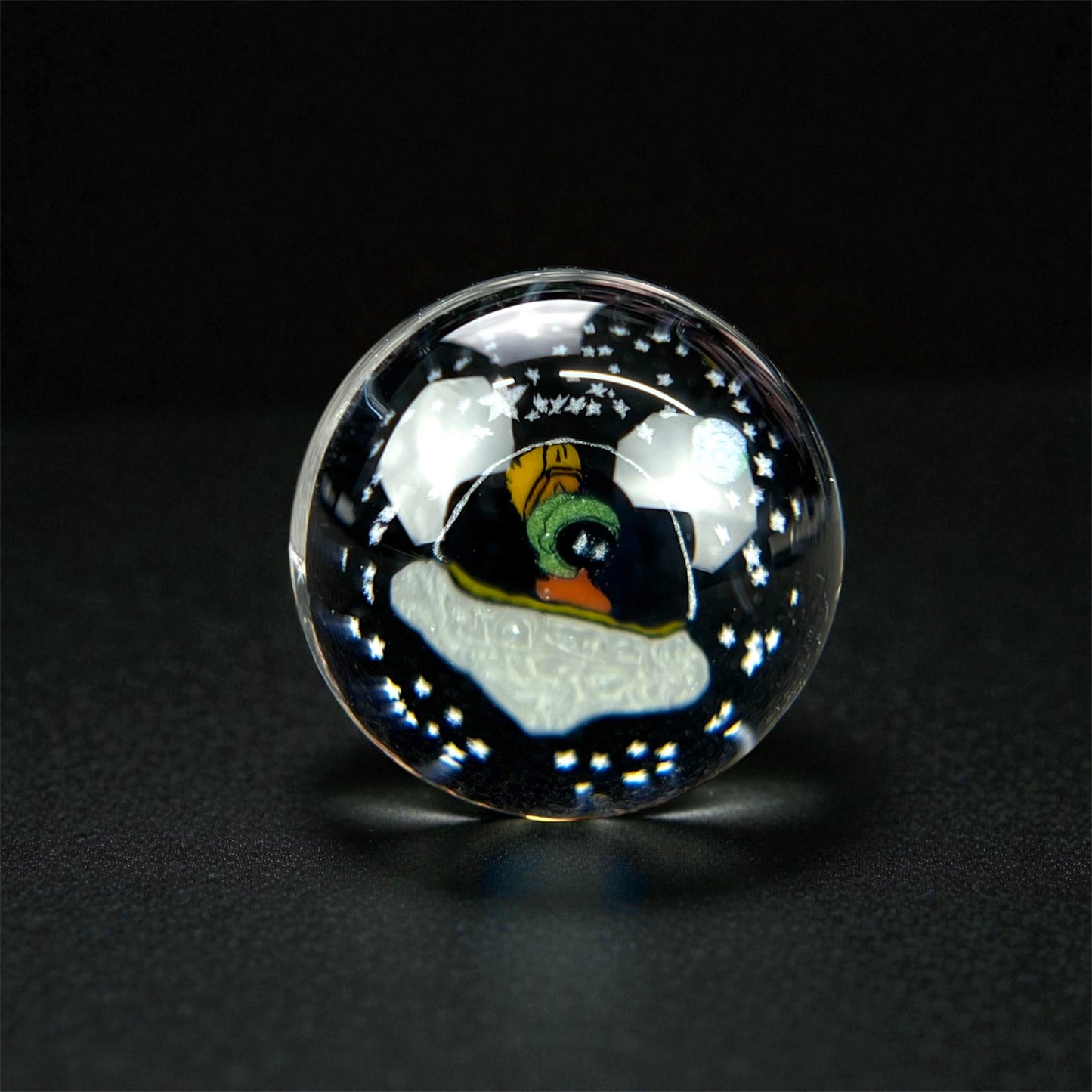 Steven H Glass – Marvin the Martian Millie Valve Marble (12–13mm)