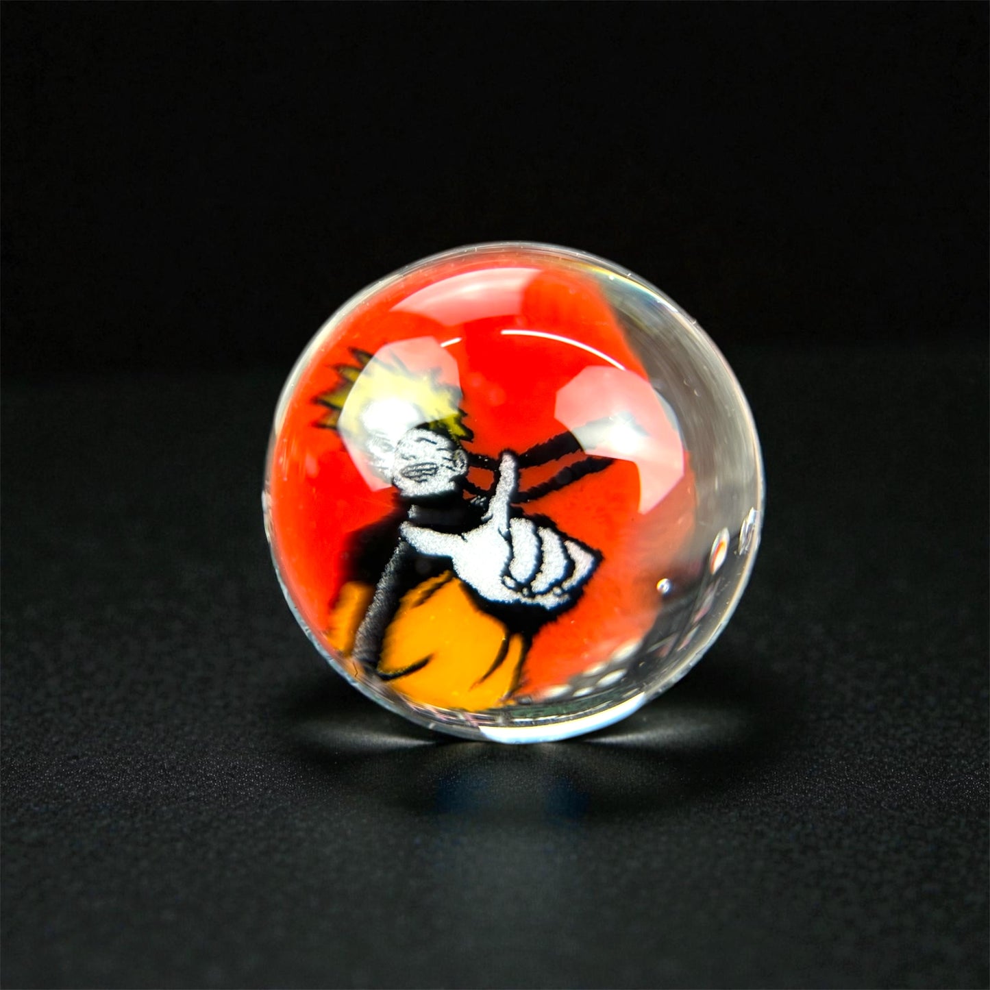 Steven H Glass – Naruto Uzumaki Millie Valve Marble (12–13mm)