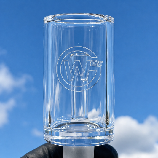 25mm Flat Bottom Bucket Banger – Clear