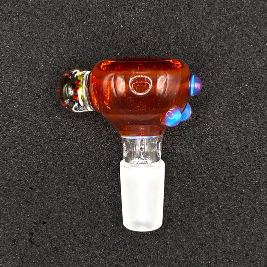 Keys Glass - 14mm Single Hole Glass Bowl Slide - Super Mario Yoshi