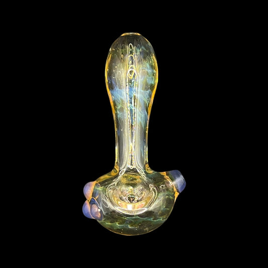 Fumed Glass Hand Pipe by The Beardless Menace