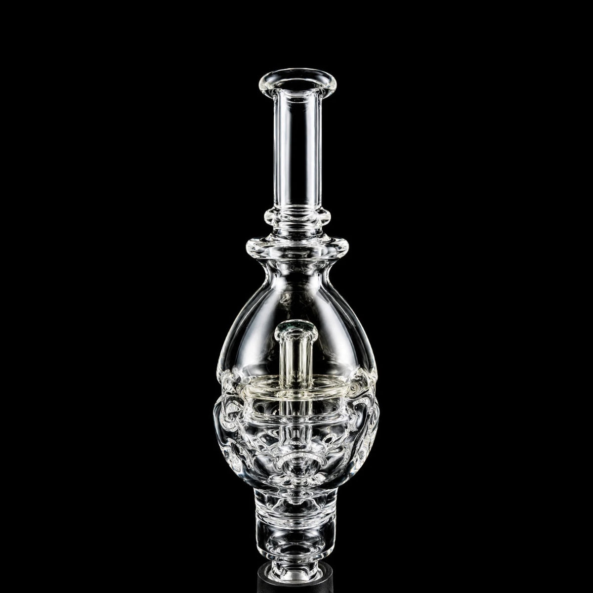Clear Fab Egg Bubbler Attachment For Puffco Pivot
