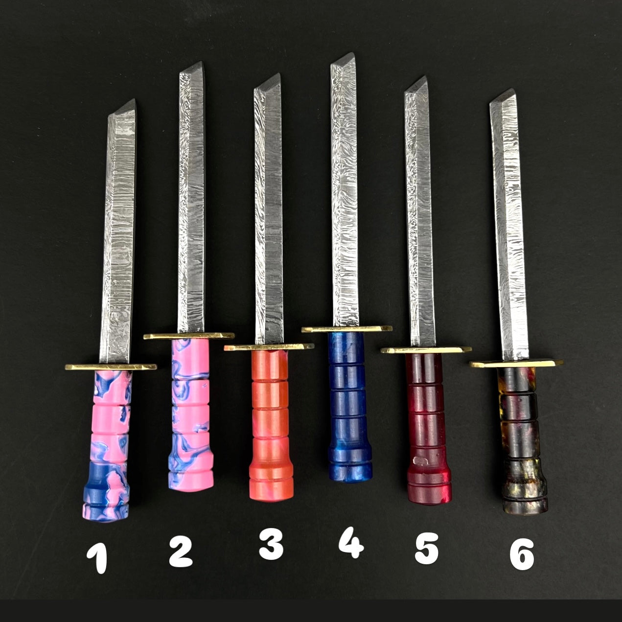 Damascus HK Knives - Damascus Steel Katana Dabber