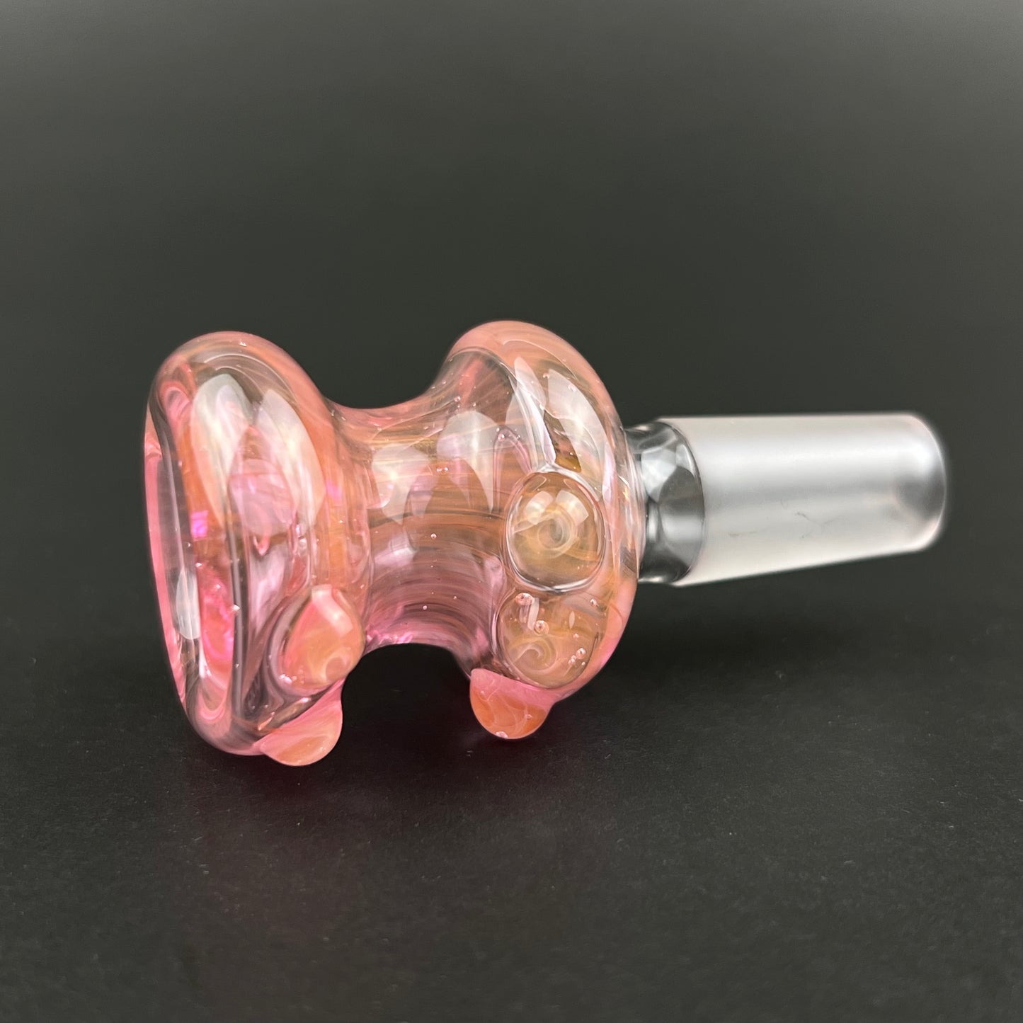 14mm Glass Bowl Slide – Single Hole by The Beardless Menace