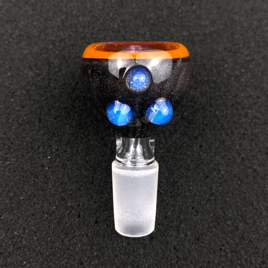 14mm Single Hole Bowl Slide by Keys Glass – Pokémon Charizard