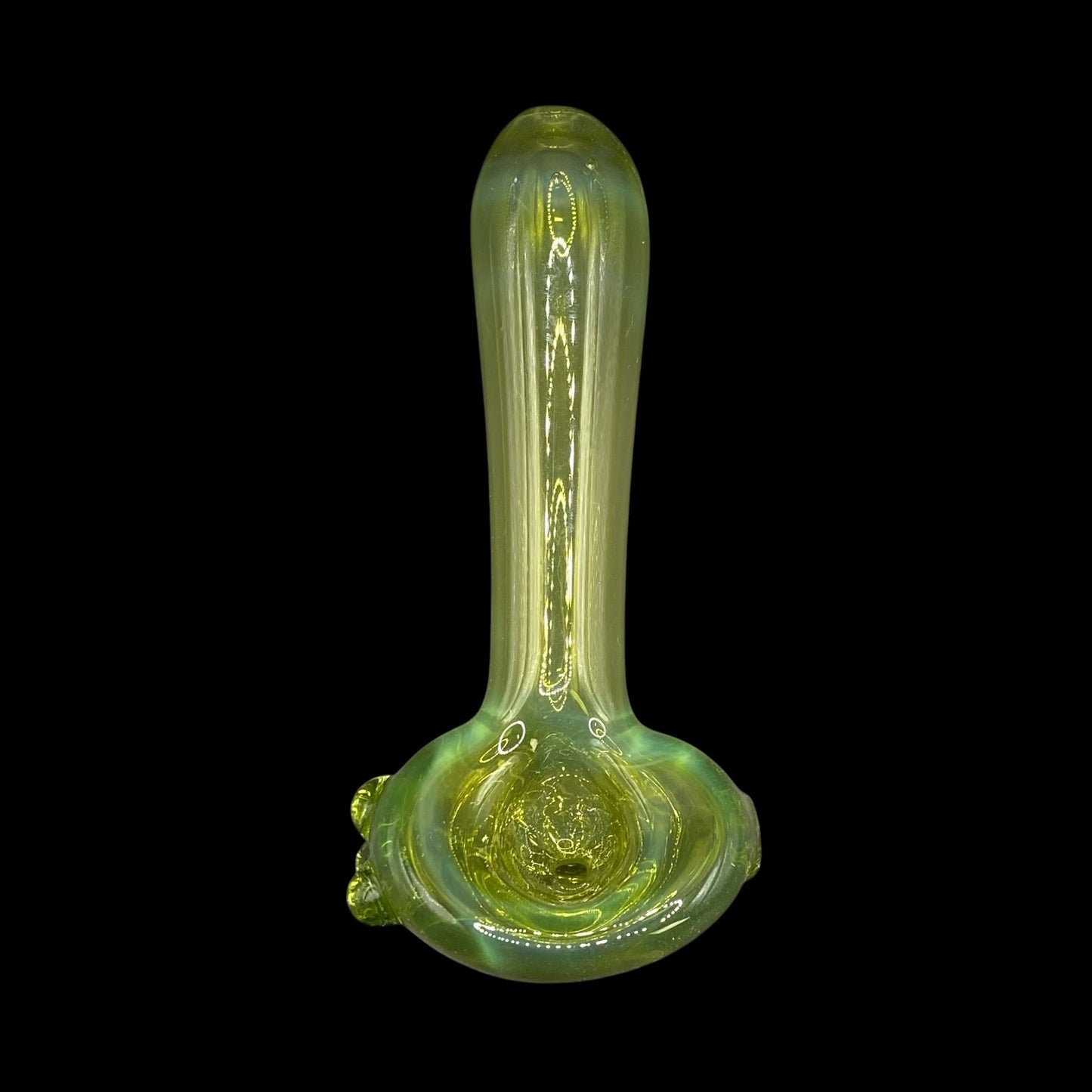 Green Lime Glass Hand Pipe by Magizle