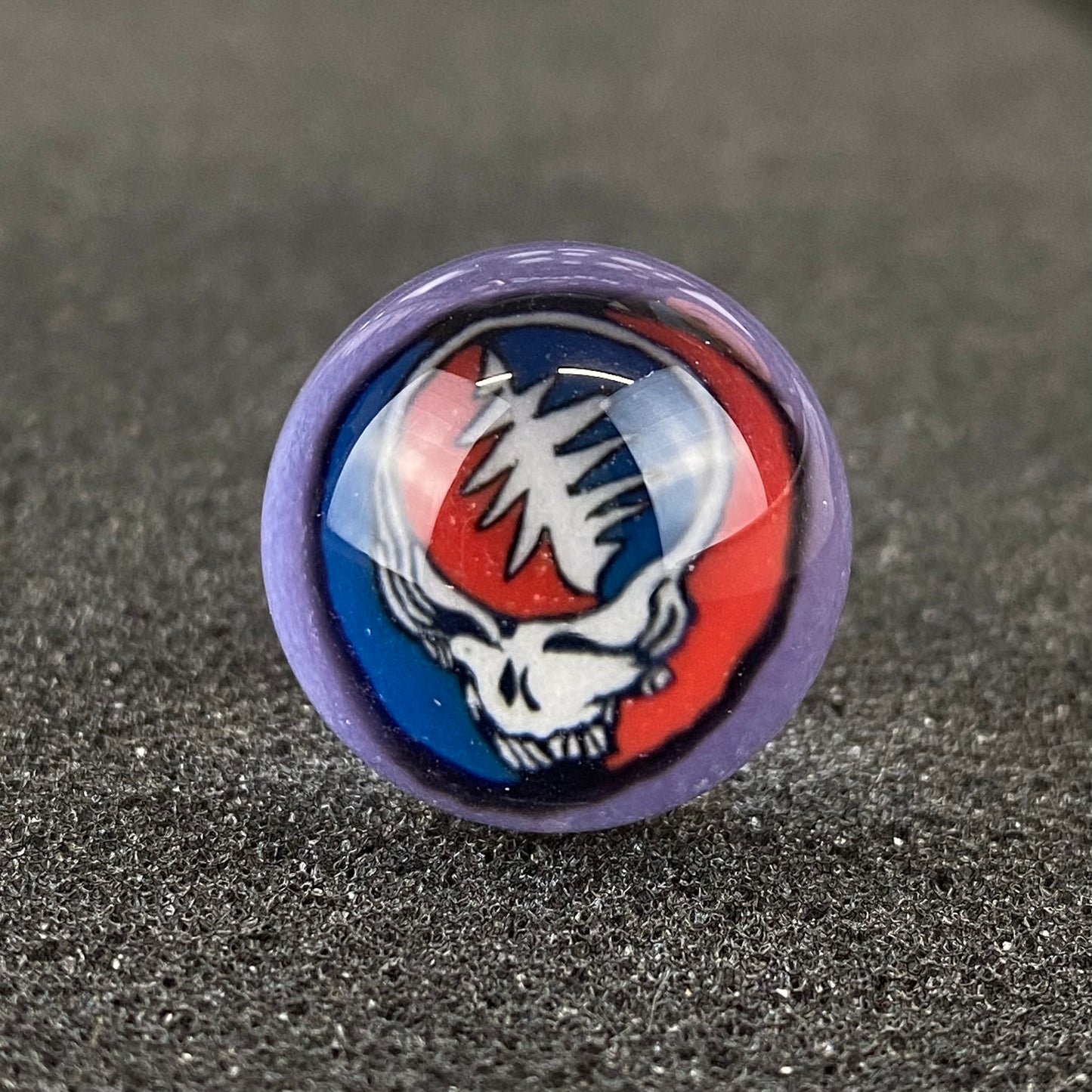 Grateful Dead Skull Marble Top by Keys Glass