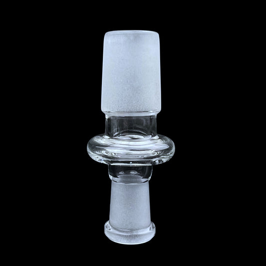 Clear Glass Adaptor - 18mm Male to 10mm Female Joint Converter