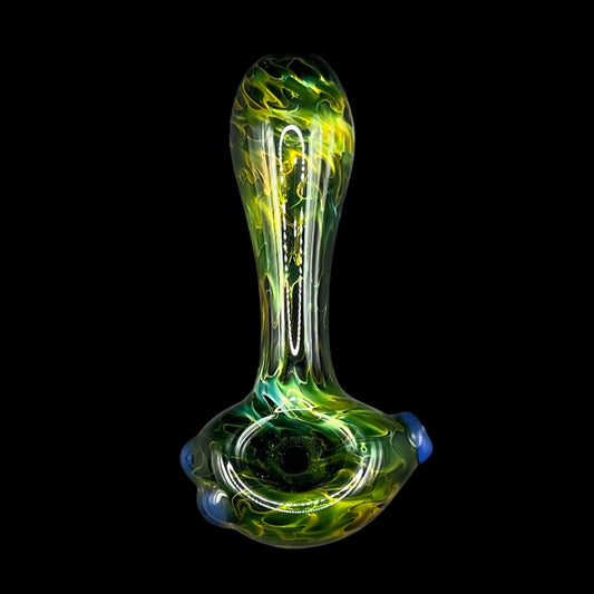 Fumed Glass Hand Pipe by The Beardless Menace