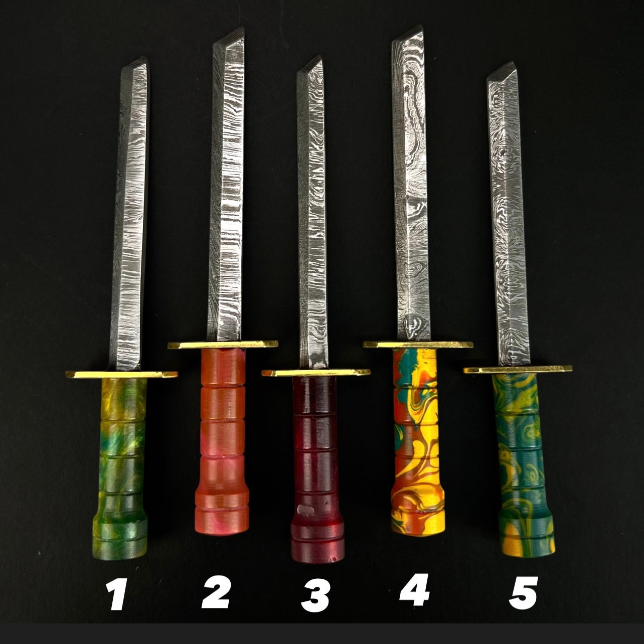 Damascus HK Knives - Damascus Steel Katana Dabber