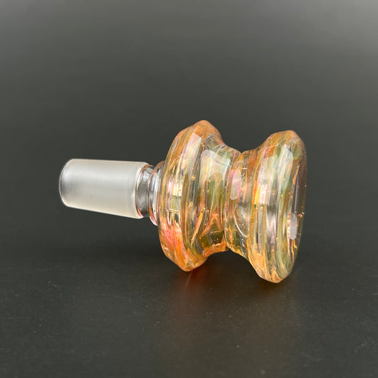 14mm Glass Bowl Slide – Single Hole by The Beardless Menace