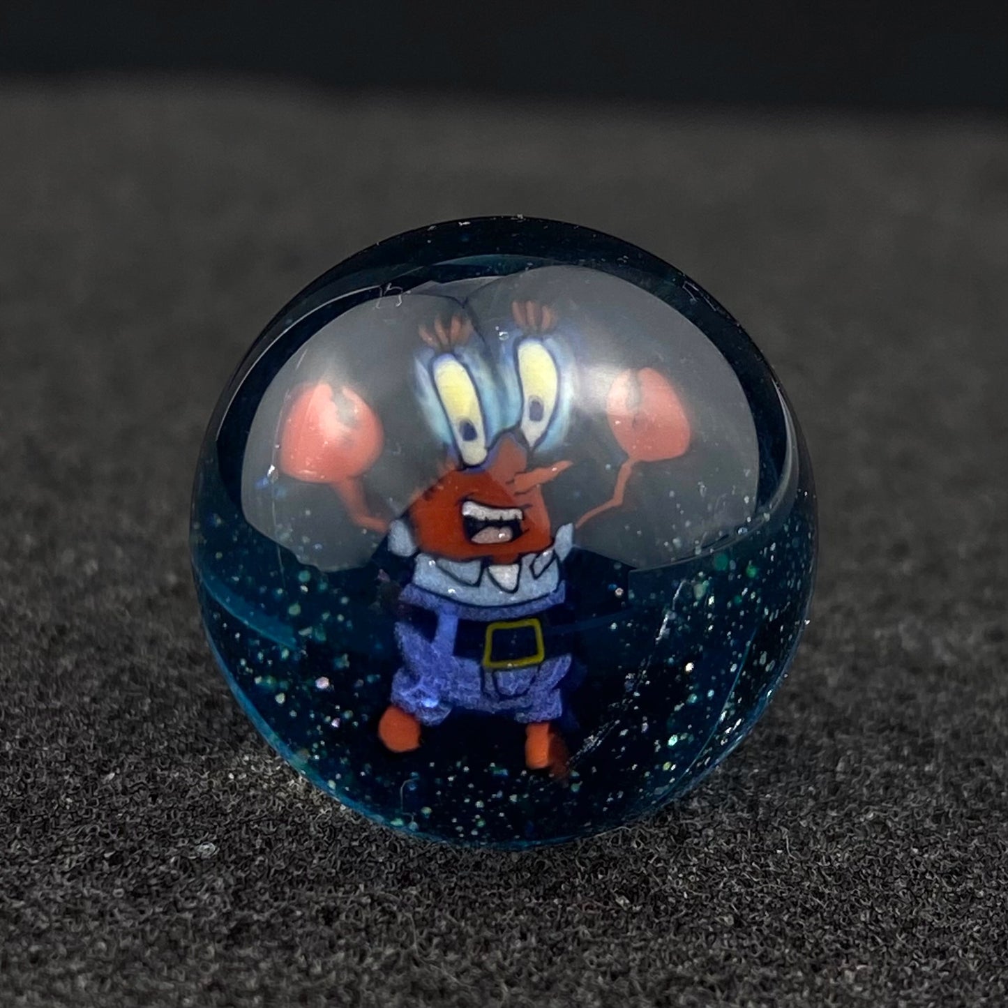 Mr.Krabs Spongebob Squarepants Slurper Marble Top by Keys Glass