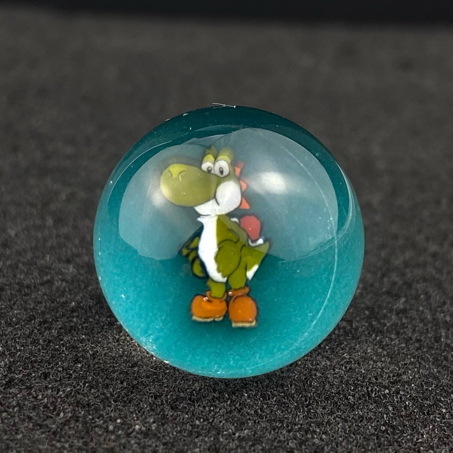 Yoshi Super Mario Slurper Marble Top by Keys Glass