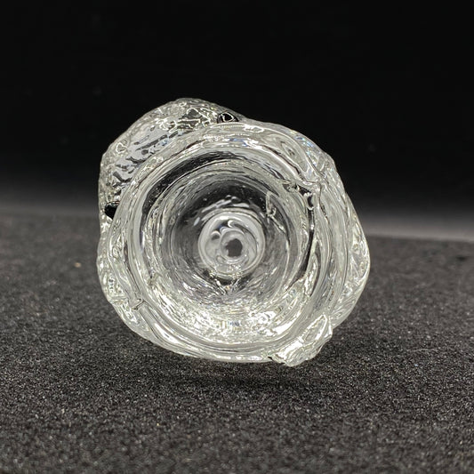 420 Glass - 14mm Single Hole Clear Ninja Turtle Glass Bowl Slide