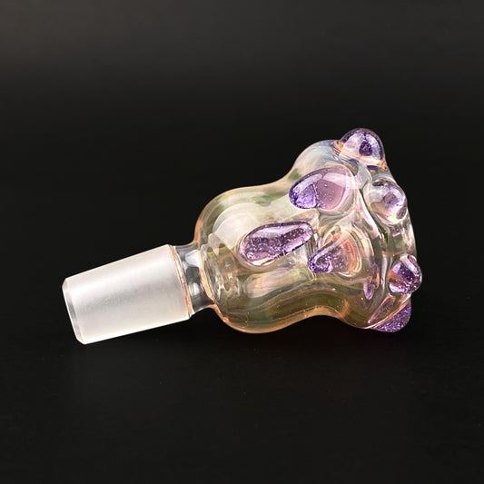 14mm Glass Bowl Slide – Single Hole by The Beardless Menace