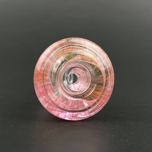 14mm Glass Bowl Slide – Single Hole by The Beardless Menace