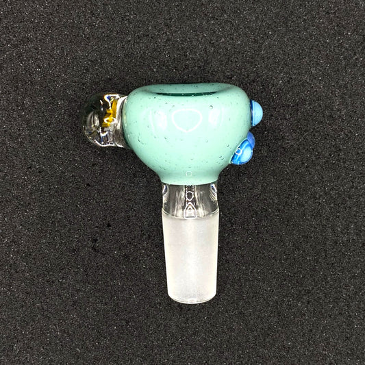 Keys Glass - 14mm Single Hole Glass Bowl Slide - Hey Arnold