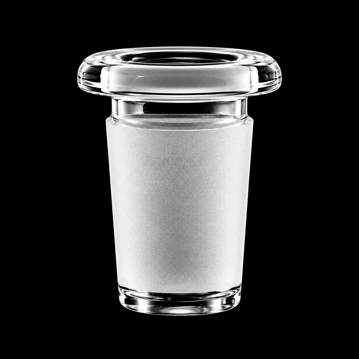 18mm Male to 14mm Female Glass Adapter – Clear