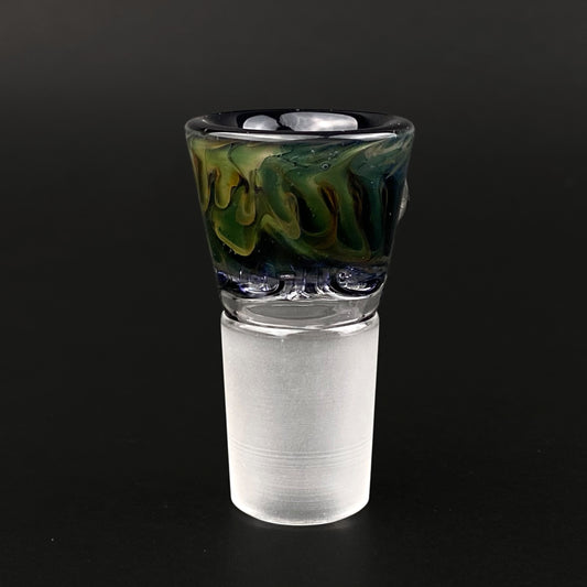 18mm Glass Bowl Slide – 4 Hole by The Beardless Menace