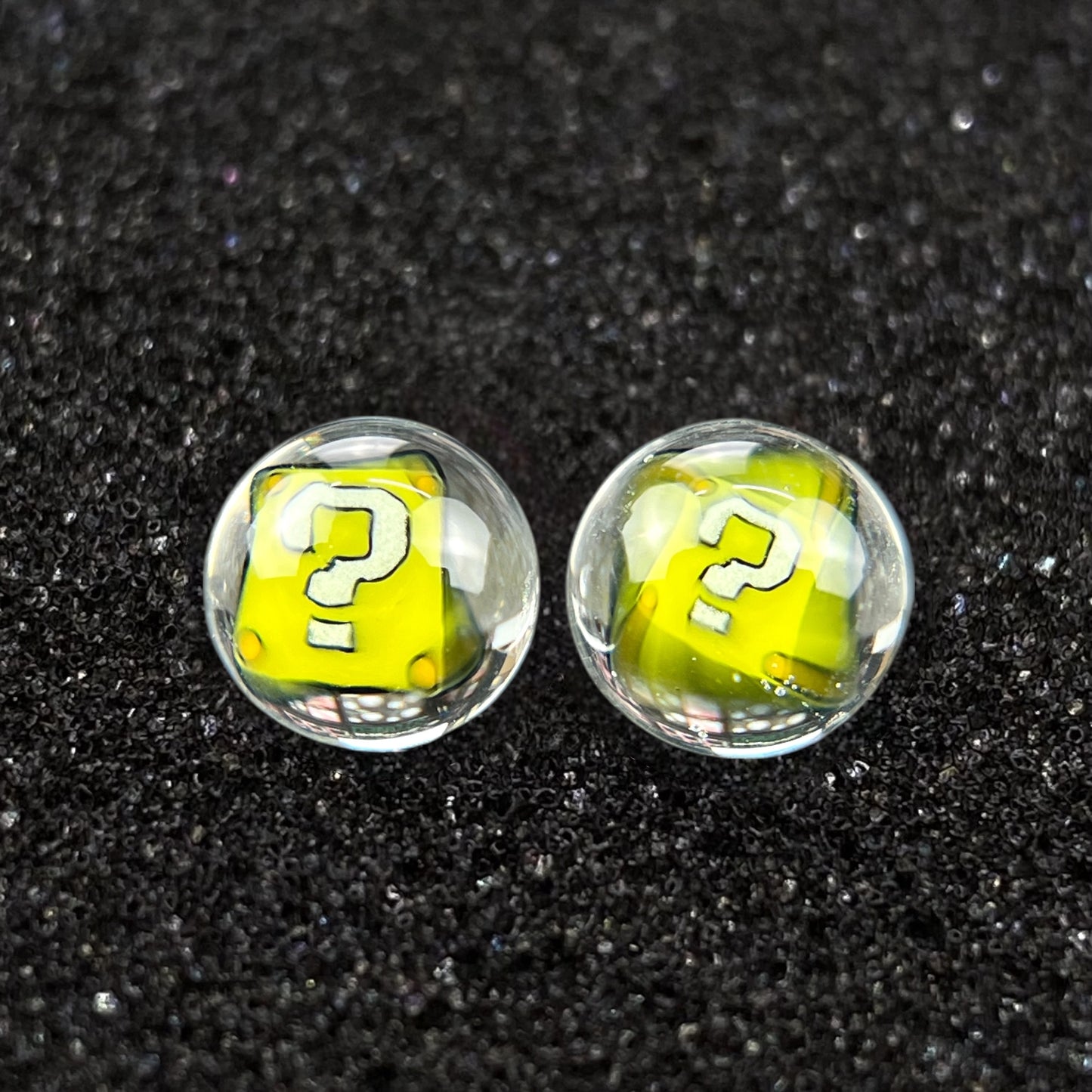 Steven H Glass – Question Block (Super Mario) Millie Terp Pearls (2pc Set)