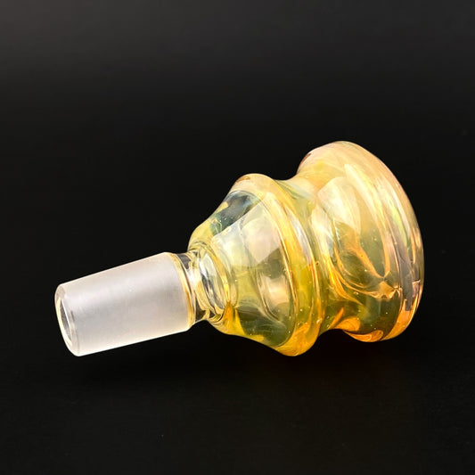 14mm Glass Bowl Slide – Single Hole by The Beardless Menace
