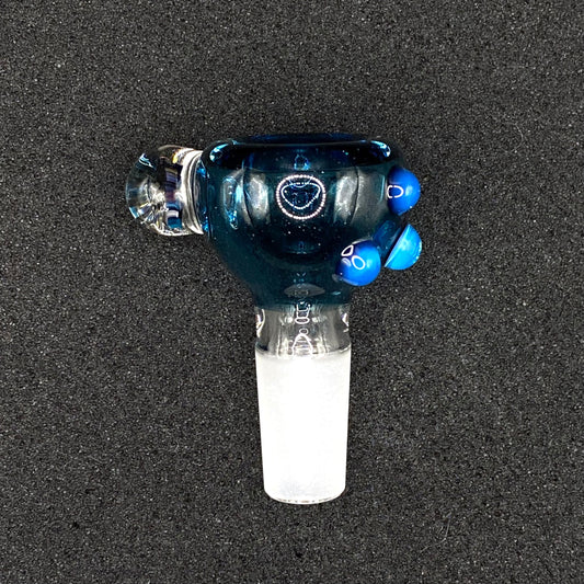 Keys Glass - 14mm Single Hole Glass Bowl Slide - NSFW