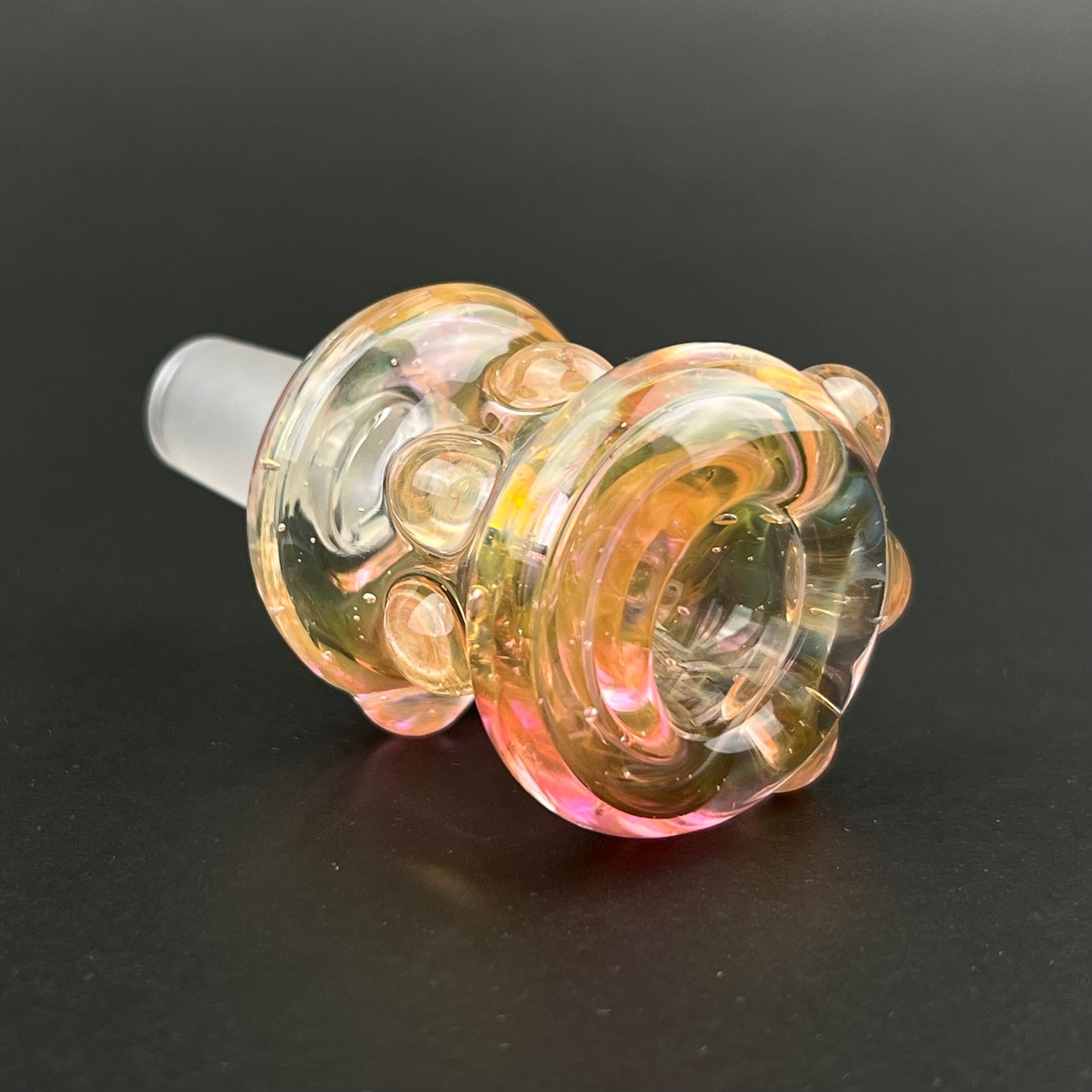 14mm Glass Bowl Slide – Single Hole by The Beardless Menace