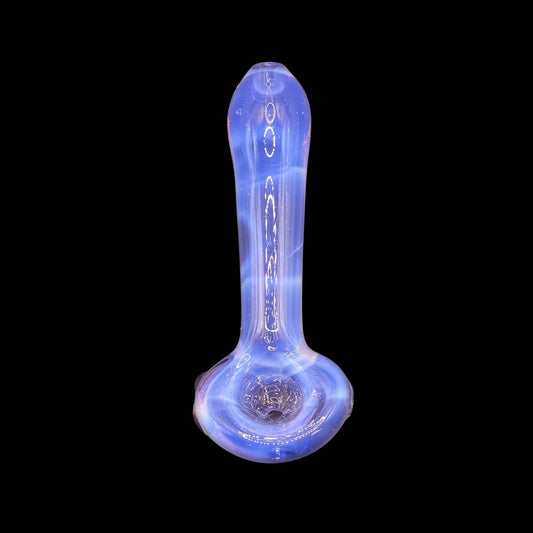 Lavender Purple Glass Hand Pipe by Magizle