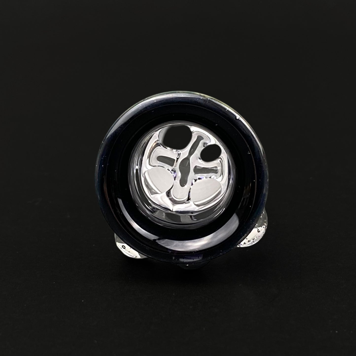 18mm Glass Bowl Slide – 4 Hole by The Beardless Menace