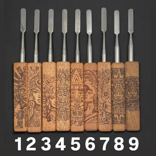 Gee West Custom Premium Wood Dab Tool - Aztec