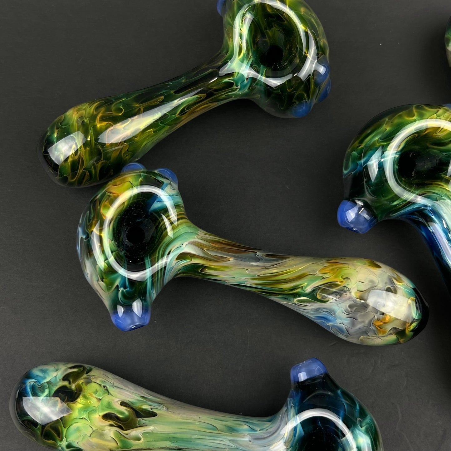 Fumed Glass Hand Pipe by The Beardless Menace