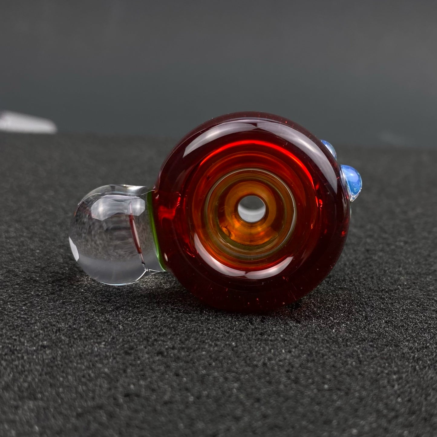 14mm Single Hole Bowl Slide by Keys Glass – Super Mario Super Mushroom 1-Up