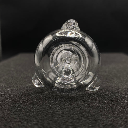 420 Glass - 14mm/18mm Single Hole Glass Bowl Slide