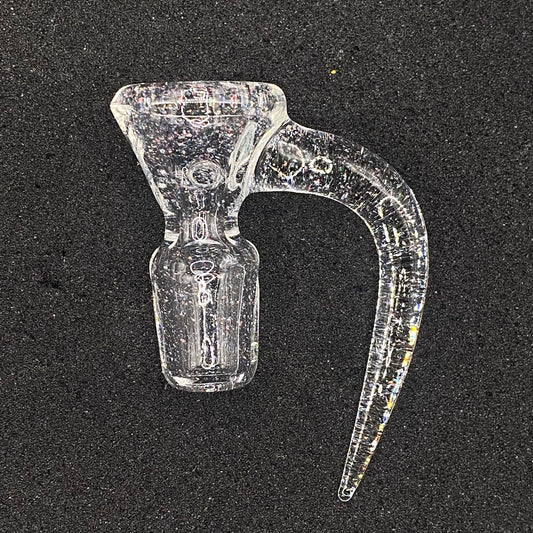 18mm Crushed Opal 4-Hole Glass Bowl Slide – CW Glass Art