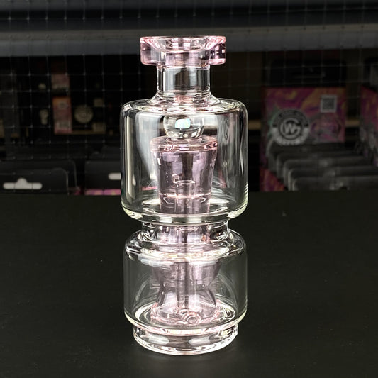 Pink CFL Opal Mushroom Wet Top Attachment for Puffco Peak