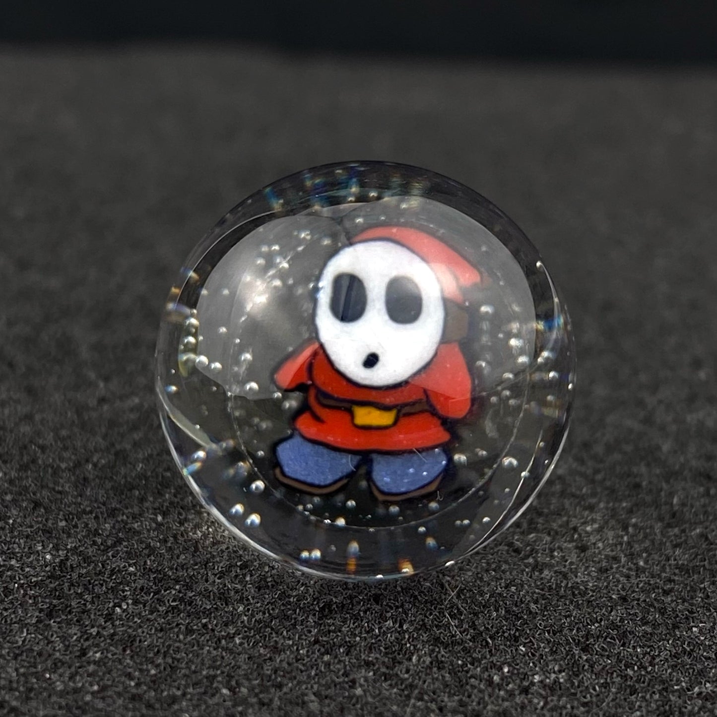 Shy Guy Super Mario Slurper Marble Top by Keys Glass