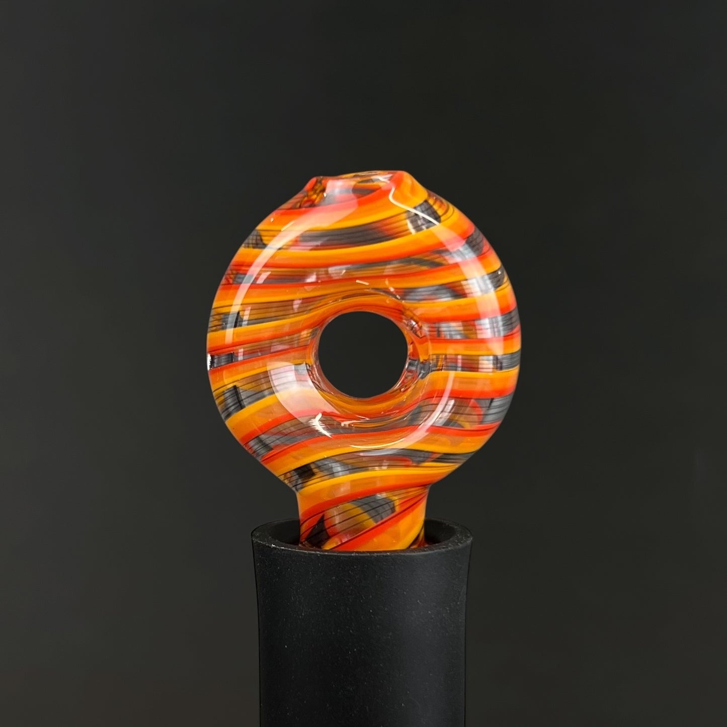 BorOregon Color Pivot Donut Spinner Glass Mouthpiece