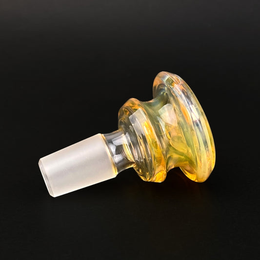 14mm Glass Bowl Slide – Single Hole by The Beardless Menace