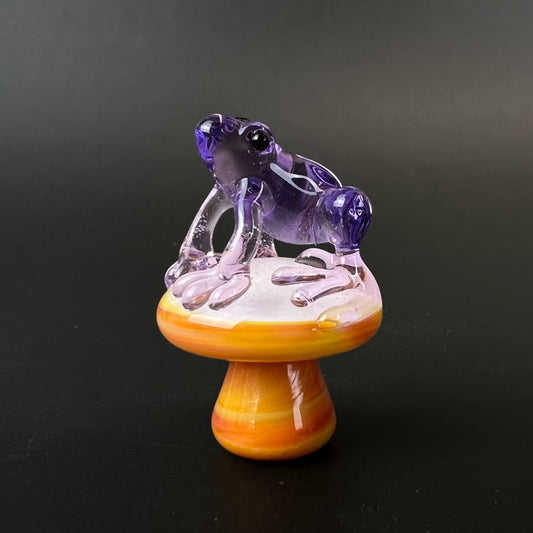 Phatt Matt Glass - Mushroom Dichro Frog Terp Slurper Top Cap