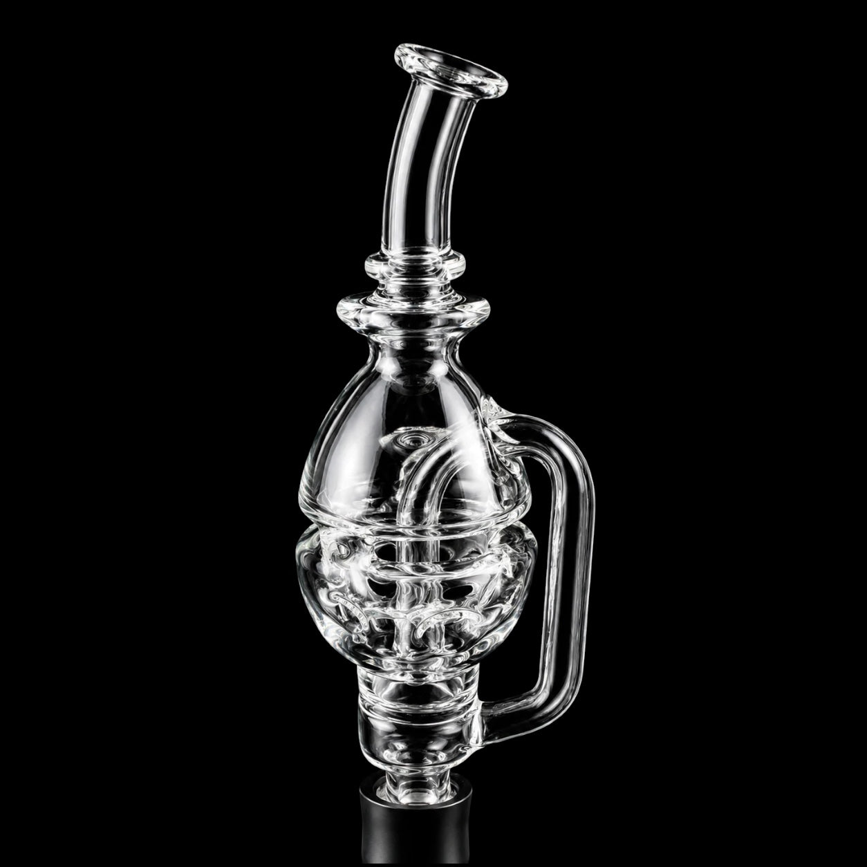 Clear Fab Egg Bubbler Attachment For Puffco Pivot