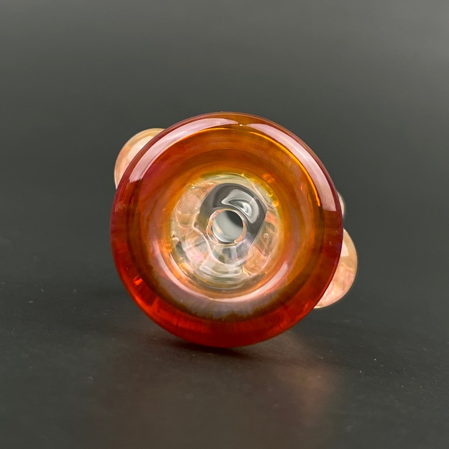 14mm Glass Bowl Slide – Single Hole by The Beardless Menace