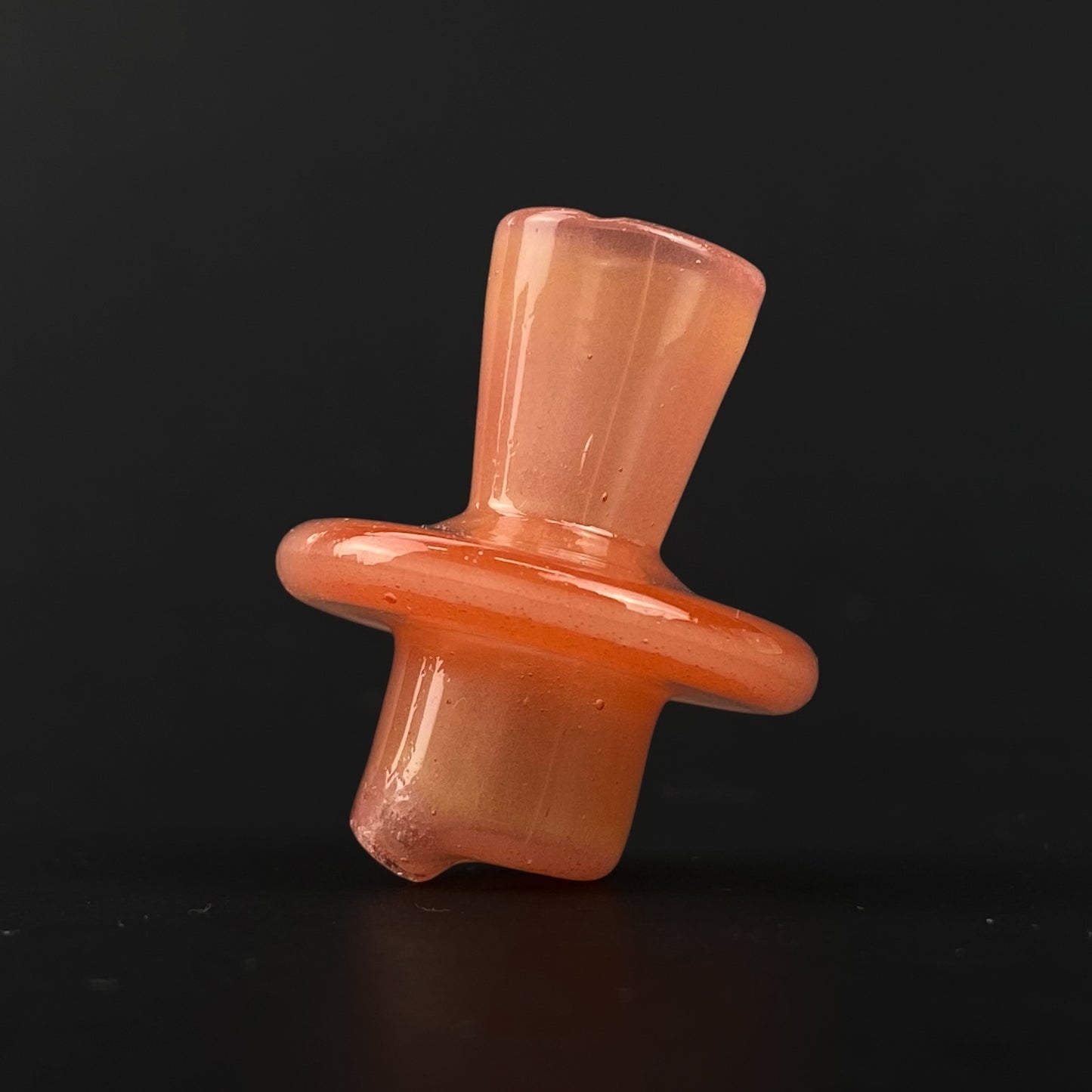 Dense Orange over White 3DXL Spinner Cap for the Puffco Peak Pro by The Mac Savage