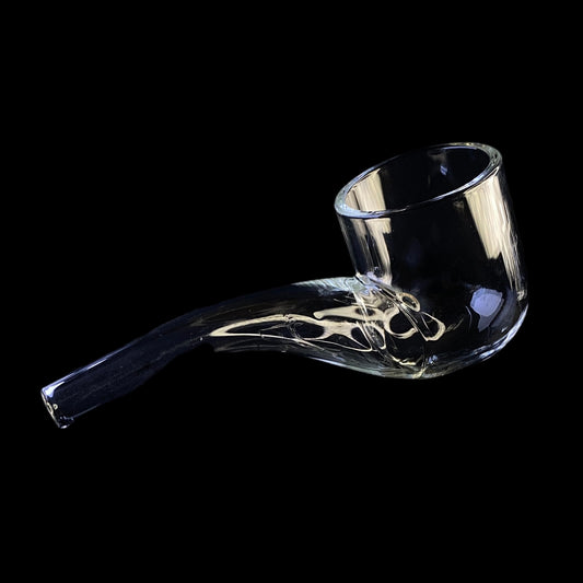 Clear Layback Glass Pipe Attachment for Puffco Proxy